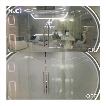 Gwydr Smart Switchable crwm